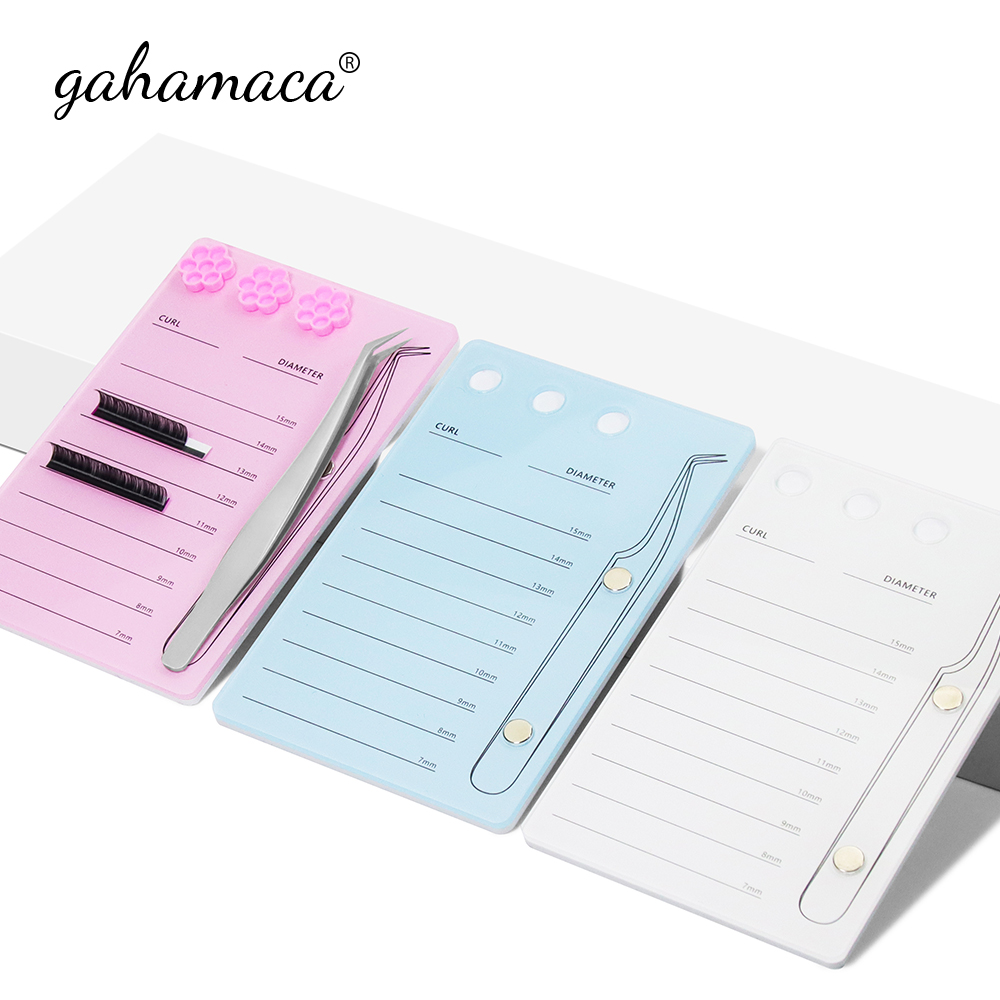 Eyelash Extension Jakarta - Gacaca-個々のつけまつげ用のアクリルパッド,まつげエクステ用のパレット