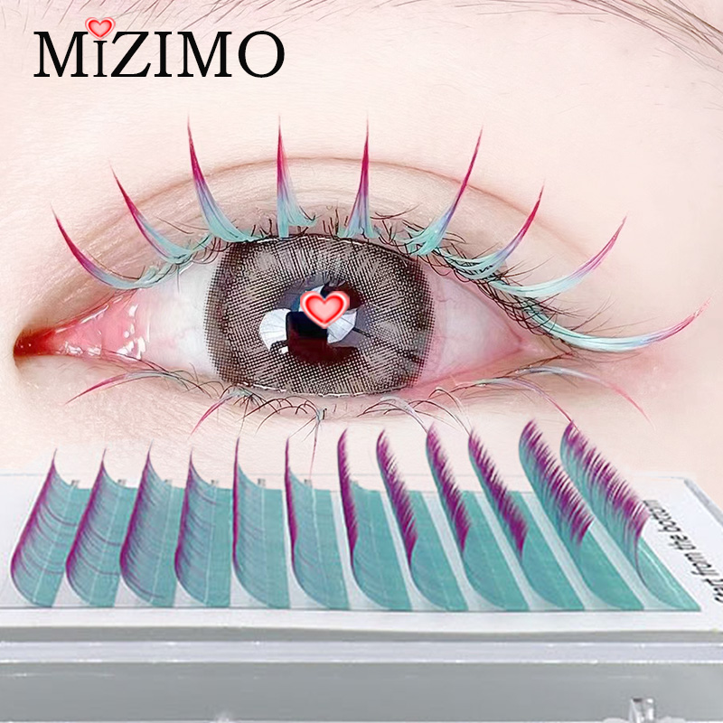 Eyelash Extension Single Lash - 花の形をした個々のつけまつげ,自然で柔らかな混合さのまつ毛,0.07/0.10mm,c/d 8-15mm