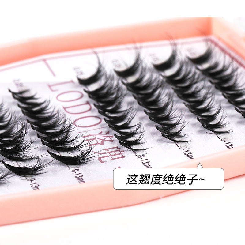 Eyelash Extension Single Lash - 新しいミックス 8DF ふわふわシングルクラスターまつげエクステンションセグメント化されたナチュラルミンクキャットアイ効果メイクまつげ個別のつけまつげ