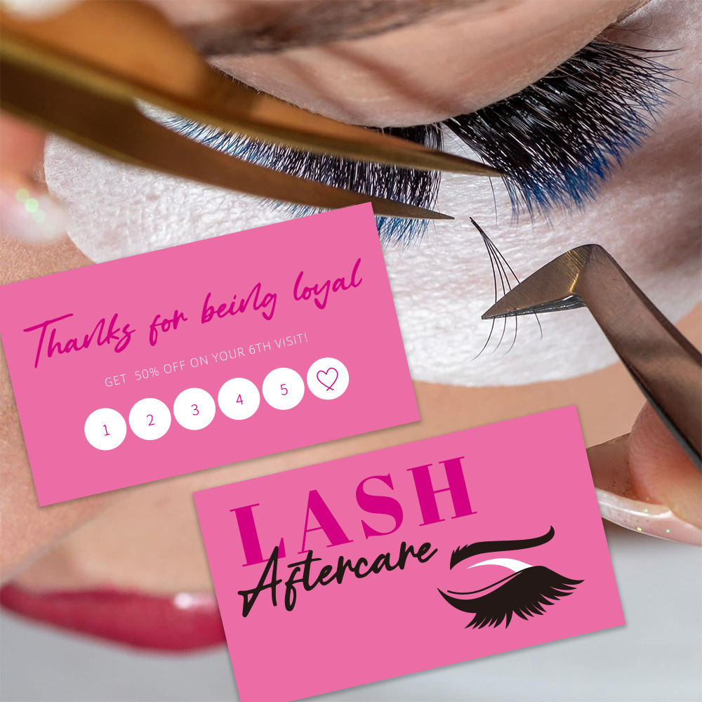50 個シャイニングまつげ名刺ラッシュエクステンションアフタ - Eyelash Extension Single Lash のレビューと価格