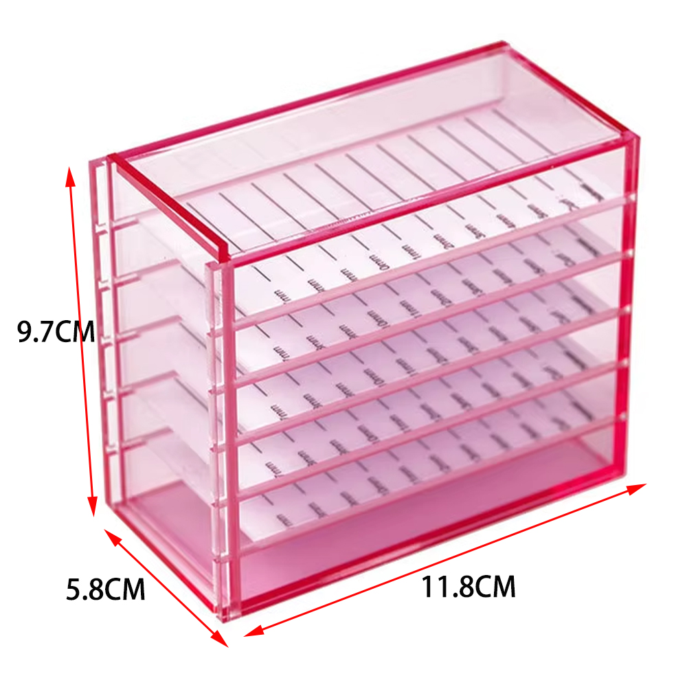 まつげエクステ収納ボックス,5層,アクリルパレットホルダー, - Lash Tray Organizer のレビューと価格