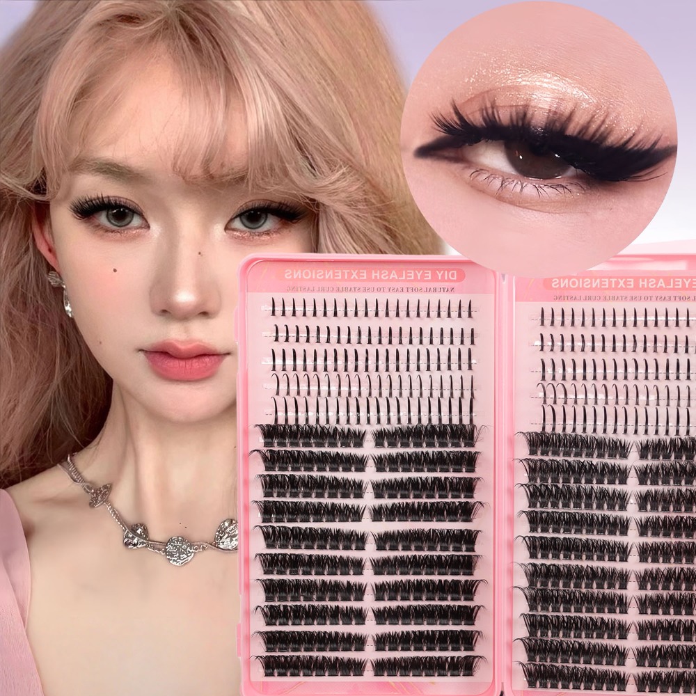 DIYクラスターラッシュ シングルクラップ 高密度 超ソフト - Eyelash Extension Single Lash のレビューと価格
