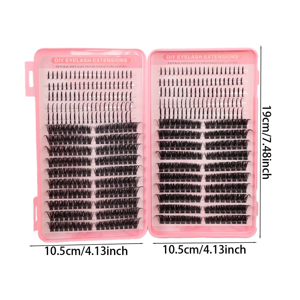 DIYクラスターラッシュ シングルクラップ 高密度 超ソフト - Eyelash Extension Single Lash のレビューと価格