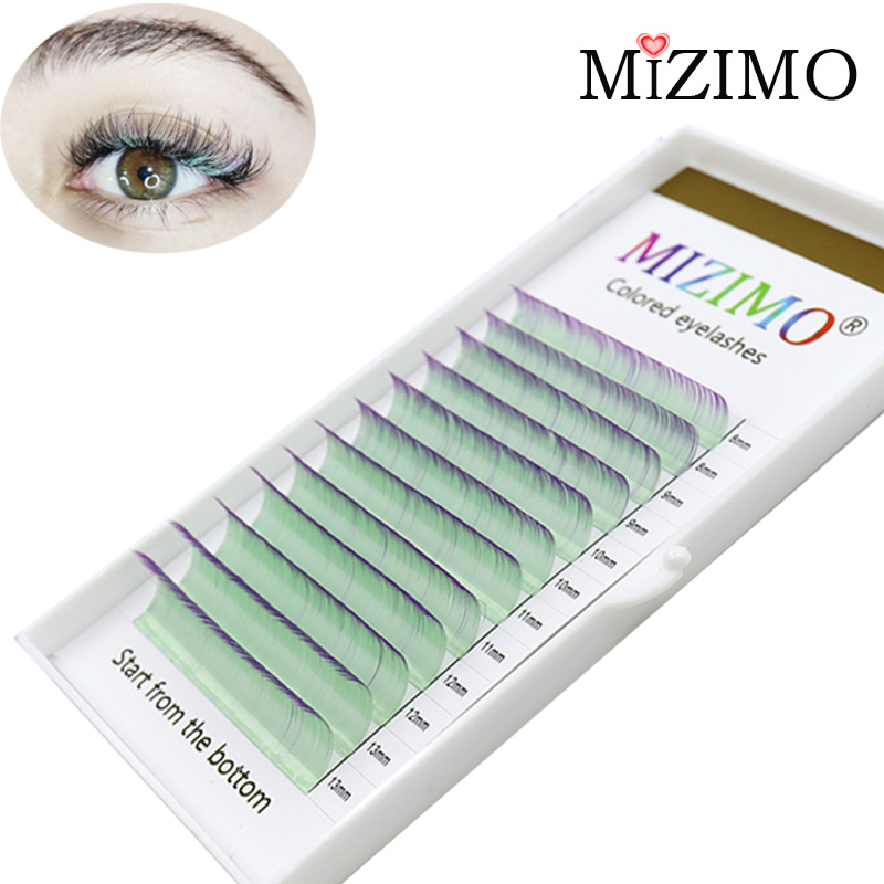 混合長の粘着性まつげエクステ,1つの混合長さ0.07/0.1 - Eyelash Extension Single Lash のレビューと価格