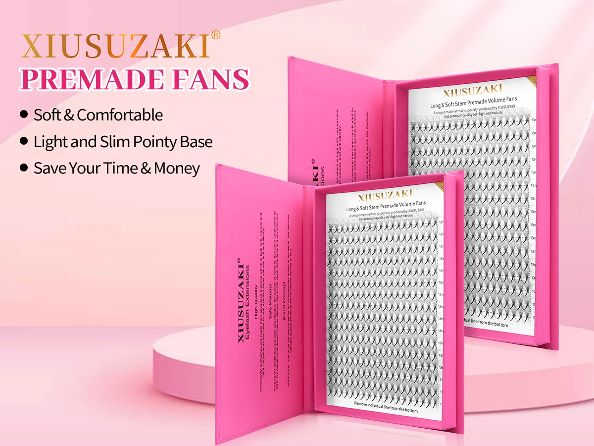 XIUSUZAKI 16ライン既製ボリュームファンまつげエク - Eyelash Extension Remover At Home のレビューと価格