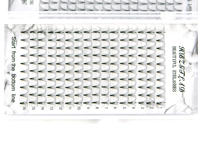HBZGTLAD 16ライン大容量プレメイドボリュームファン - Eyelash Extension Remover At Home のレビューと価格