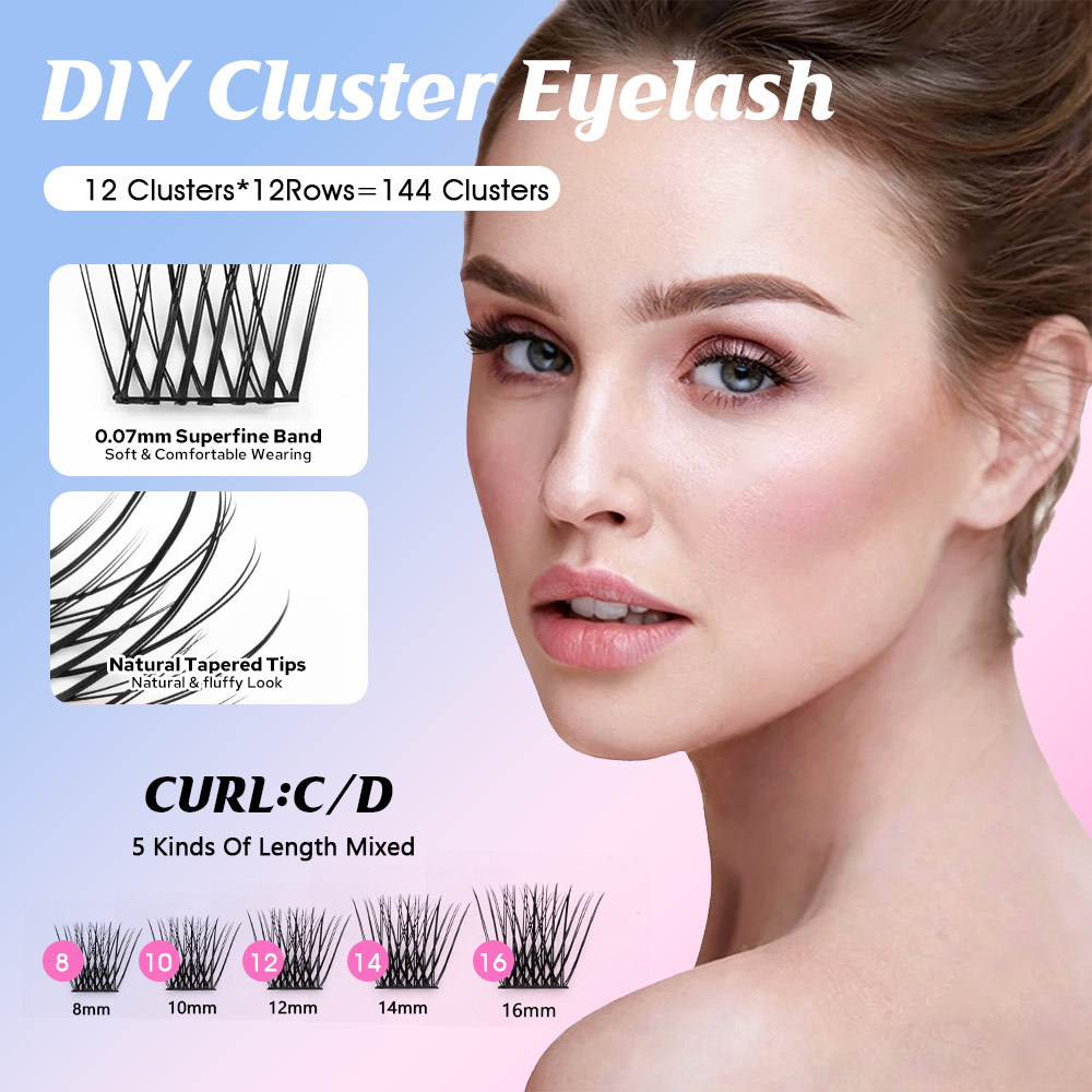 144本入り 大容量 MASSCAKU つけまつげ DIY用 - Eyelash Extension Single Lash のレビューと価格