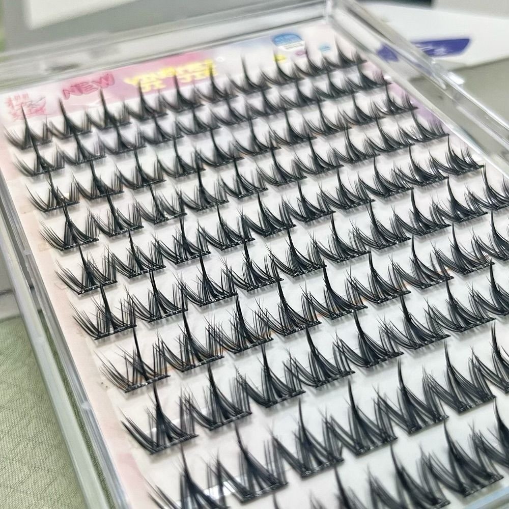 100/130/200束 ブラック セルフ接着式つけまつげ  - Eyelash Extension No 11 のレビューと価格