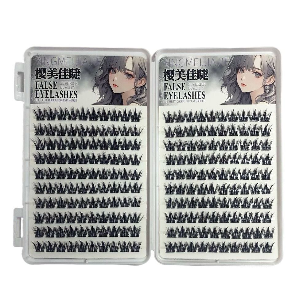 100/130/200束 ブラック セルフ接着式つけまつげ  - Eyelash Extension No 11 のレビューと価格
