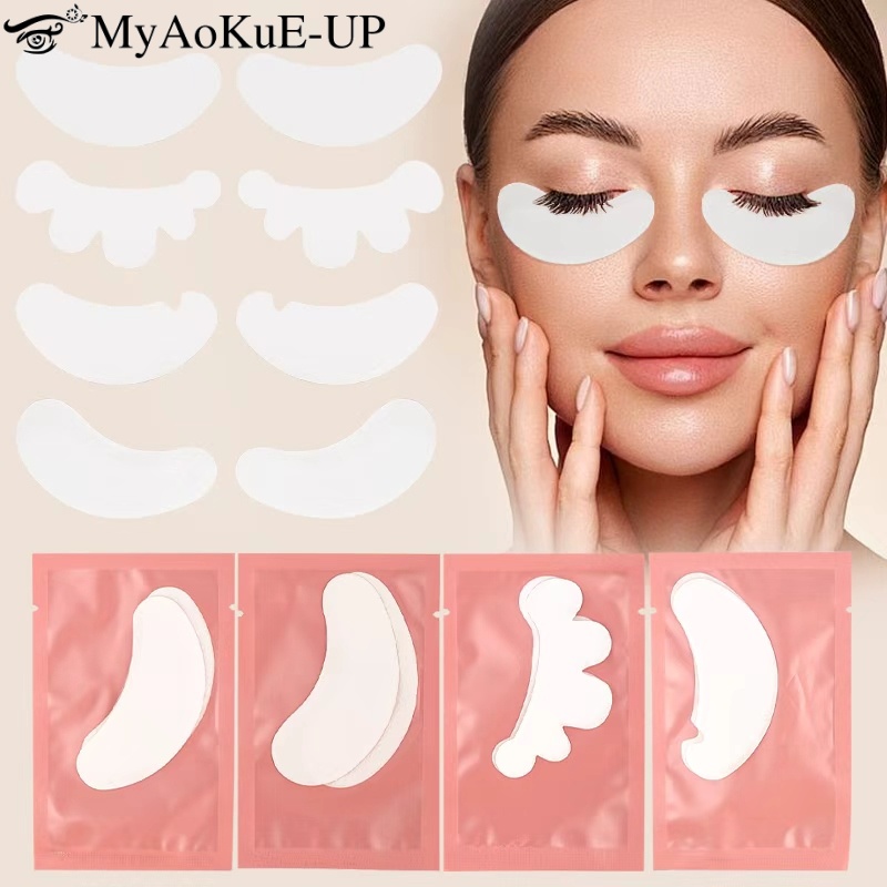 50 ペア使い捨てハイドロゲルまつげパッチまつげエクステンシ - Lash Mapping Sticker のレビューと価格