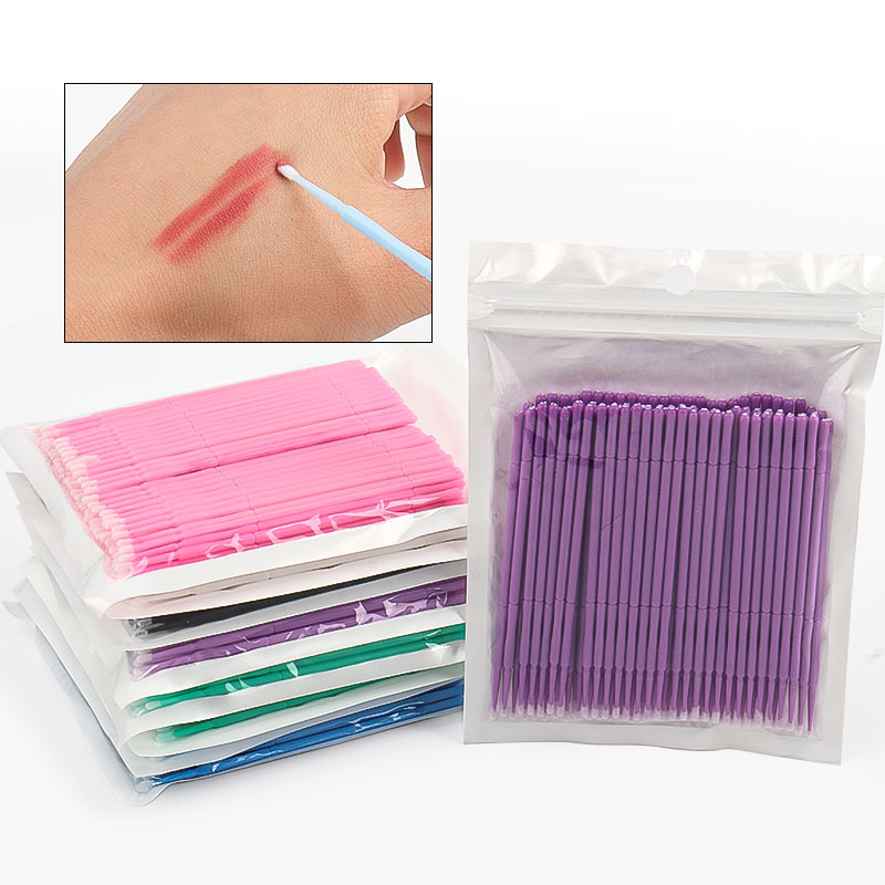 100本入り/袋 竹製まつげエクステ洗浄綿棒 ラッシュリフト - Eyelash Extension Jakarta のレビューと価格