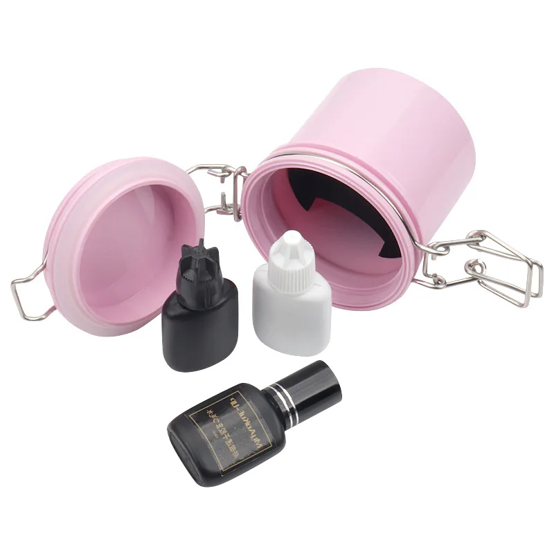 まつげエクステ用接着剤スタンド収納ジャー、まつげグラフト用女 - Eyelash Extension Jakarta のレビューと価格