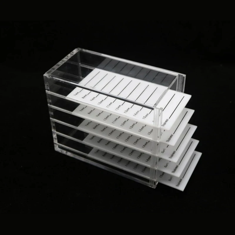 1 個まつげエクステンション収納ボックス 5 層アクリルパレ - Lash Tray Organizer のレビューと価格