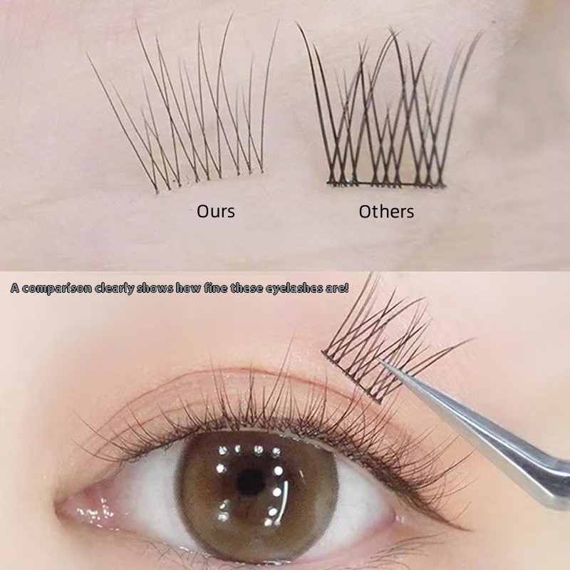 120本の自己粘着つけまつげ、ナチュラルロングDIY個別まつ - Eyelash Extension Single Lash のレビューと価格