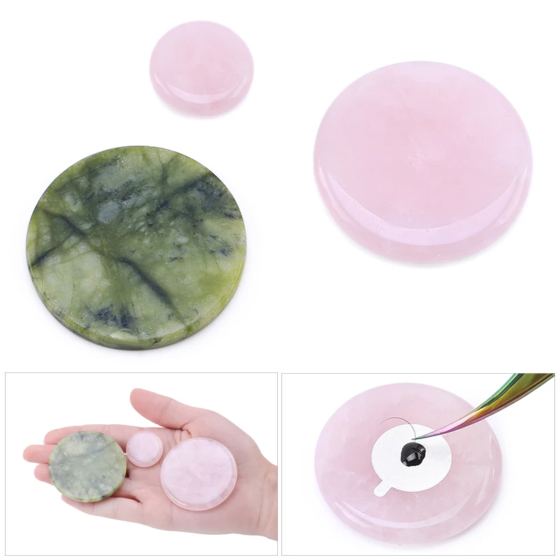 つけまつげ用接着剤パレット,メイクアップアクセサリー,翡翠石 - Eyelash Extension Jakarta のレビューと価格