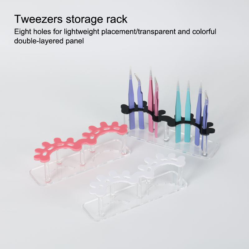 新しいアクリル製まつげピンセット収納ラック、ピンセットオーガ - Lash Tray Organizer のレビューと価格