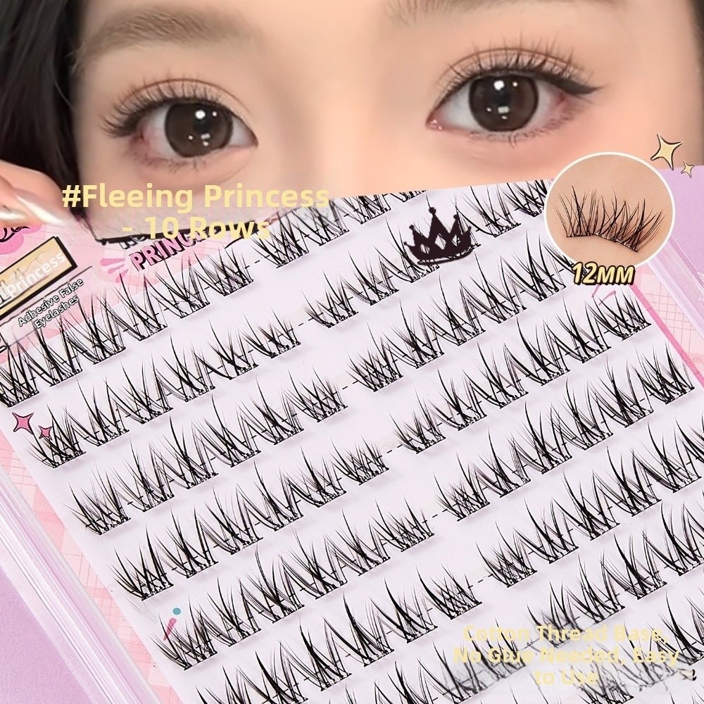 80クラスター 11-12MM セルフ接着式つけまつげ 簡単 - Eyelash Extension No 11 のレビューと価格