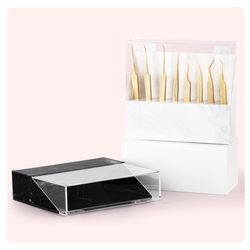 NATUHANA 8スロットアクリル製まつげエクステンション - Lash Tray Organizer のレビューと価格