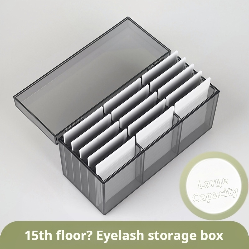 15層まつげ収納ボックスディスプレイスタンドアクリルオーガナ - Lash Tray Organizer のレビューと価格