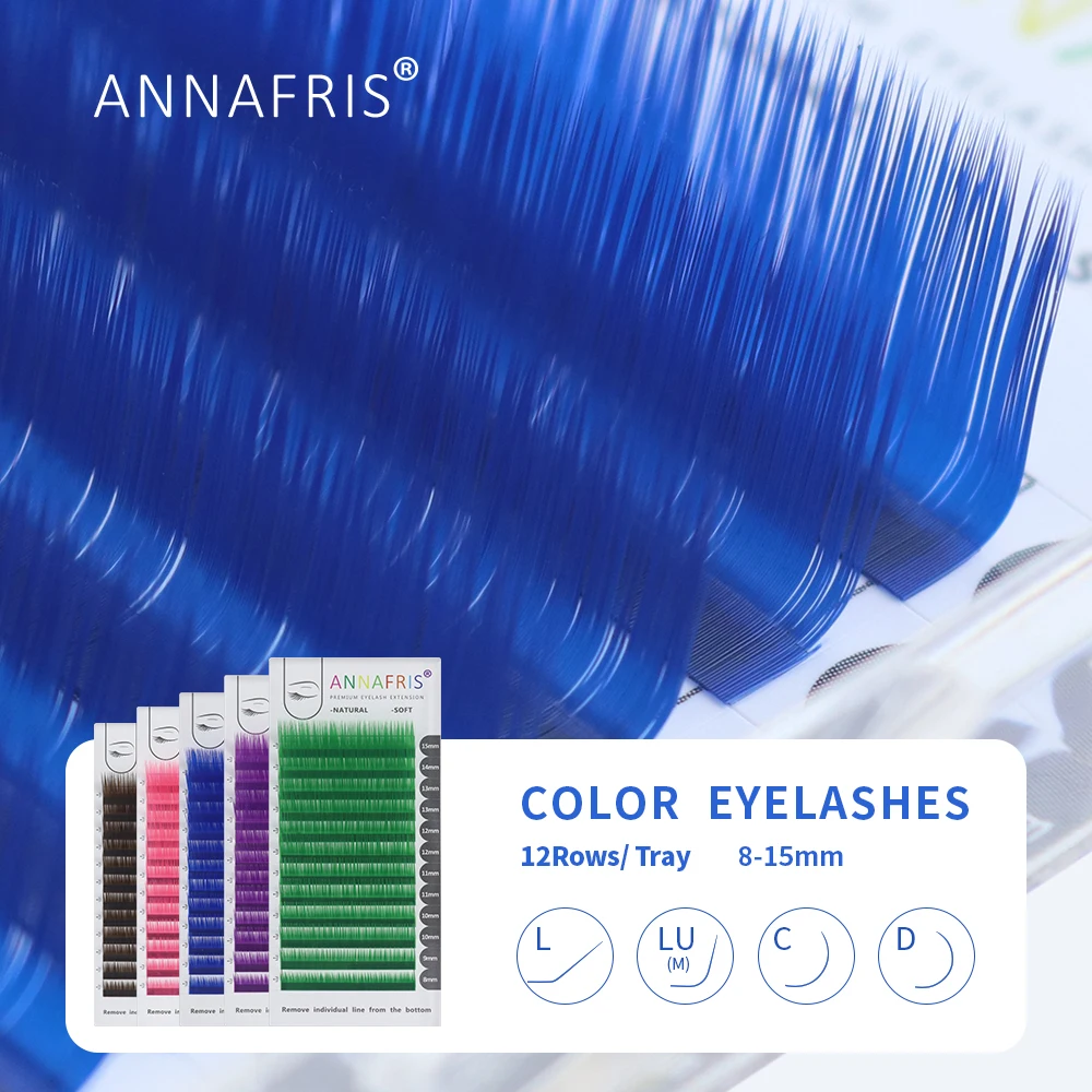 Annafris-ロシアのボリューム,長さ8〜15mm,自然 - Eyelash Extension Remover At Home のレビューと価格