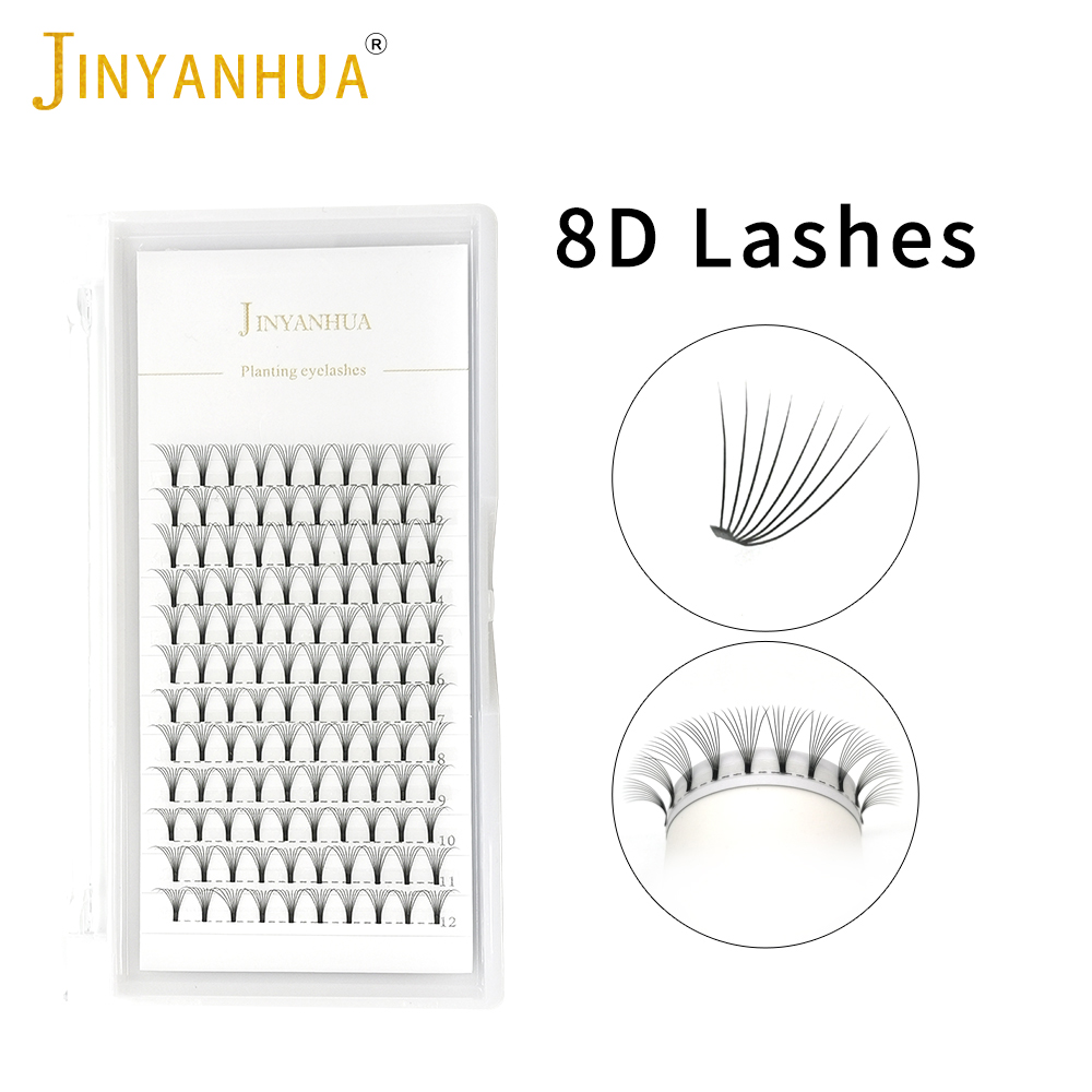 Jinyanhua 8Dファンまつげエクステンション0.07 - Eyelash Extension Remover At Home のレビューと価格