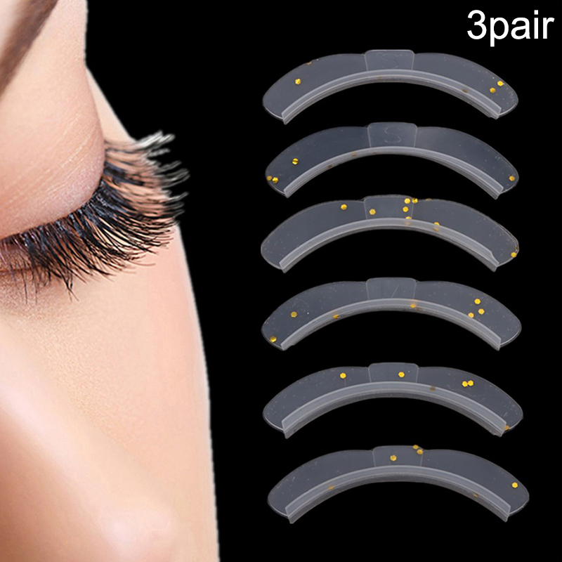 新しい3ペアのまつげリフト用シリコンパッド フラッシュボウ  - Eyelash Extension Remover At Home のレビューと価格
