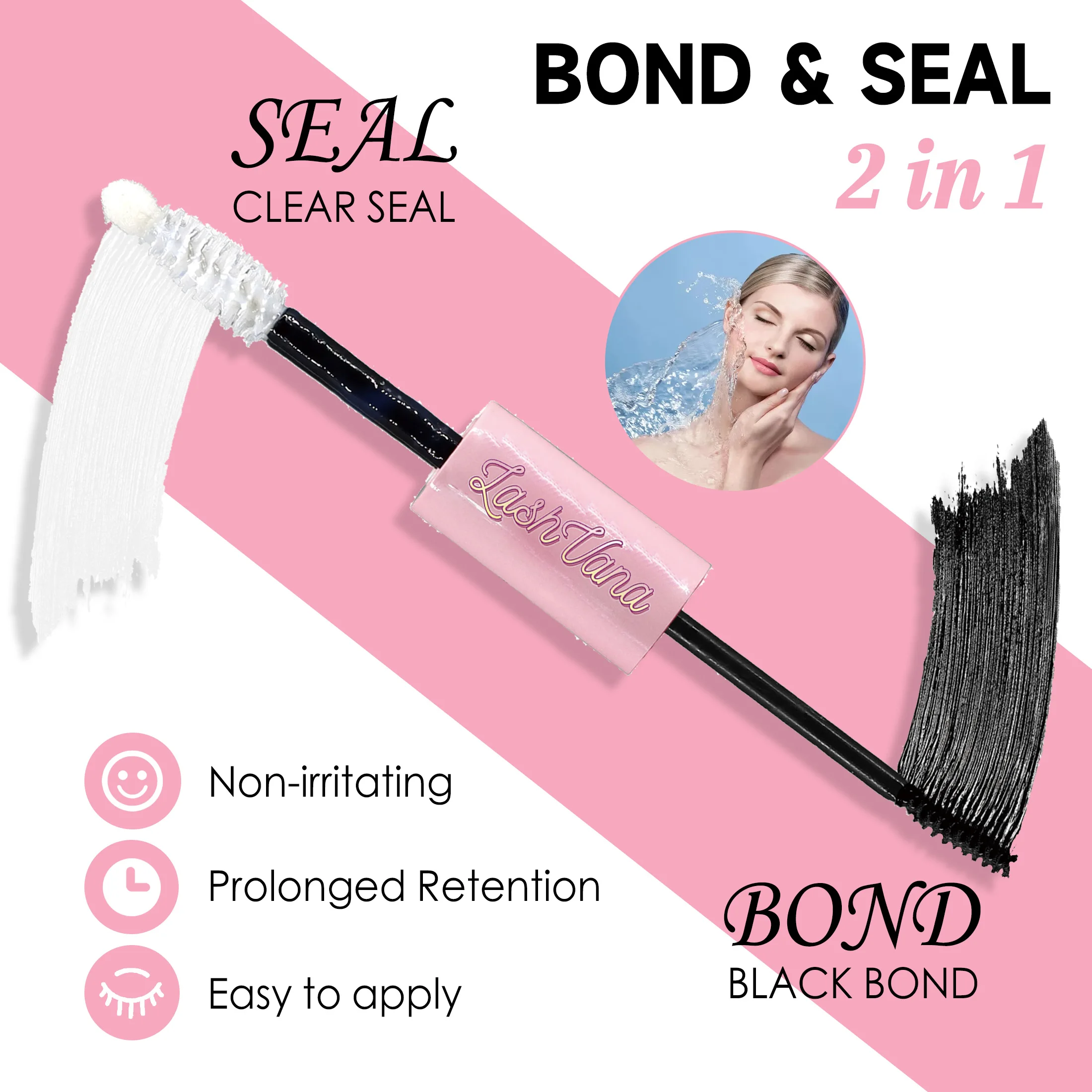 DIYまつげエクステキット,200個,クラスター,接着剤とシ - Eyelash Extension Jakarta のレビューと価格